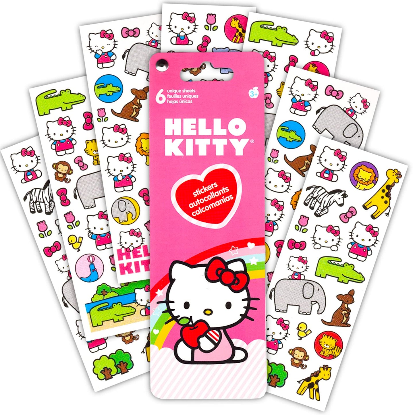 Hello Kitty Plush Purse for Girls Set - Bundle with Hello Kitty Plushie with Straps Plus Hello Kitty Tattoos and More | Hello Kitty Purse for Girls