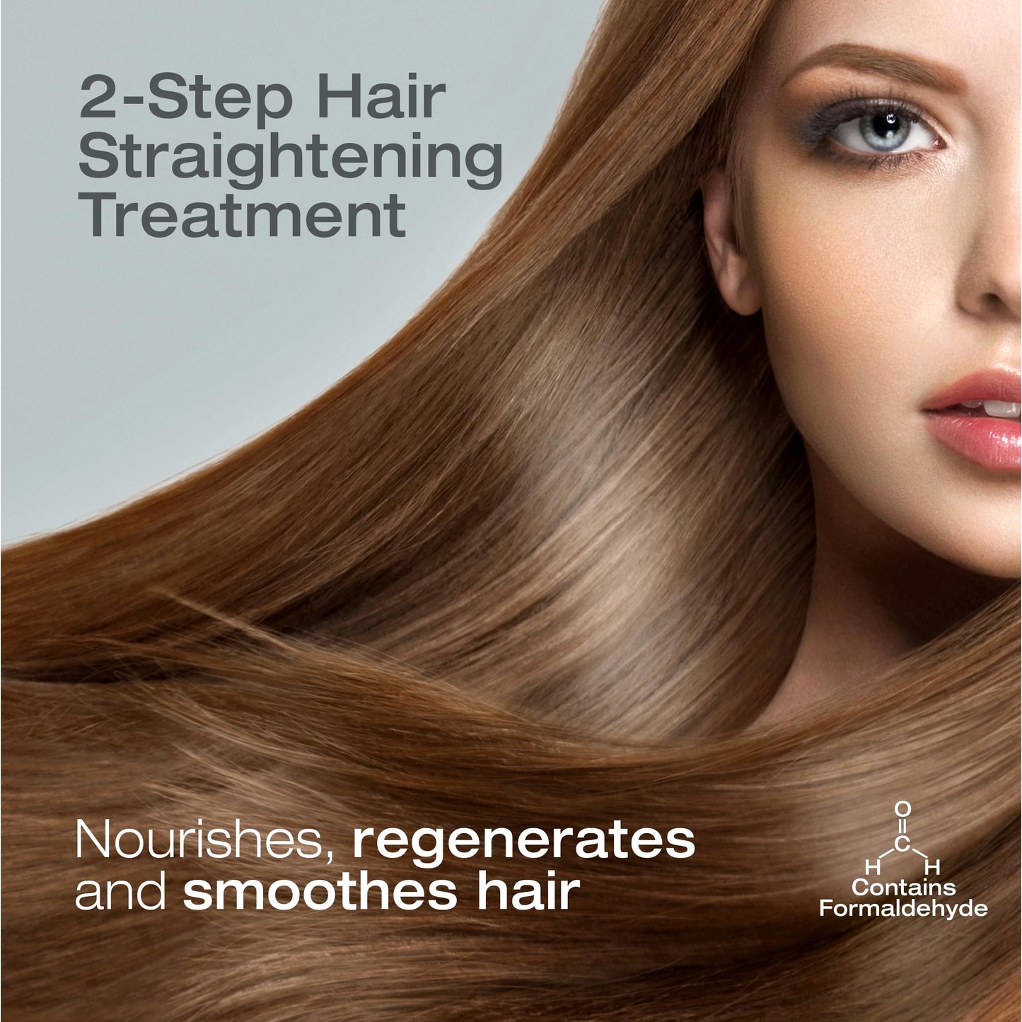 NK Hair Straightening Treatment with Keratin - 2-Step Nourishing, Reconstructing and Smoothing Formula for All Hair Types, 60ml (4oz)