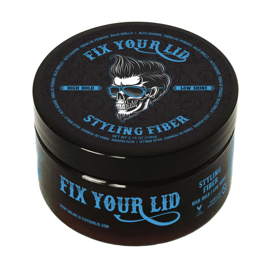 Fix Your Lid Hair Styling Fiber for Men & Boys – High Hold, Low Shine Pomade for Short Hair, Citrus Scent, Paraben & Phthalate Free, 3.5 oz