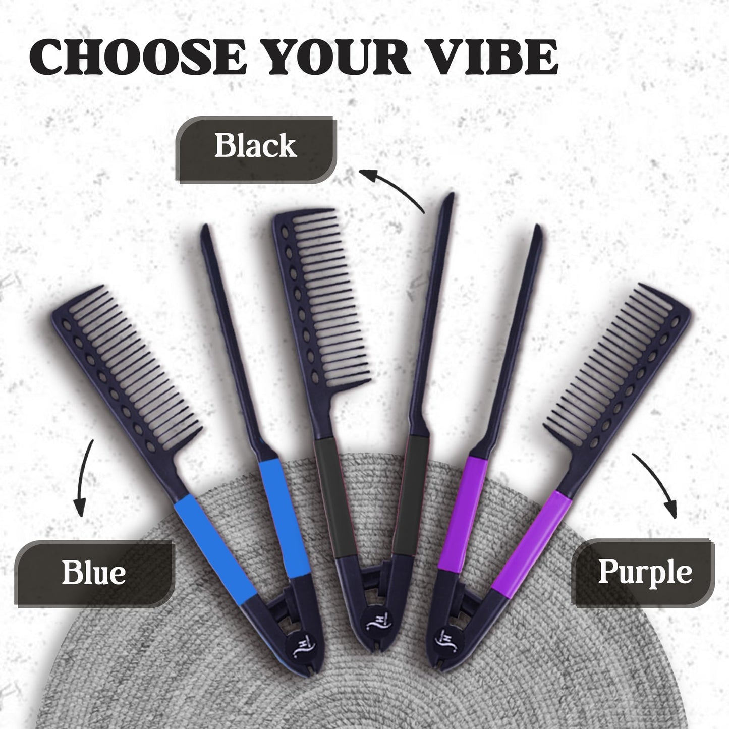 Herstyler Hair Straightening Comb - Straightener Comb for Flat Iron - Makes Styling Easy - Get Straight Hair in Minutes (Pink)