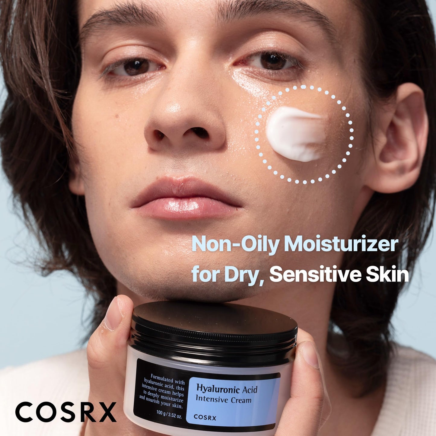 COSRX Hyaluronic Acid Moisturizing Cream 3.52 oz – Long-Lasting Hydration, Sensitive Skin Friendly, Korean Skincare, Paraben & Cruelty-Free