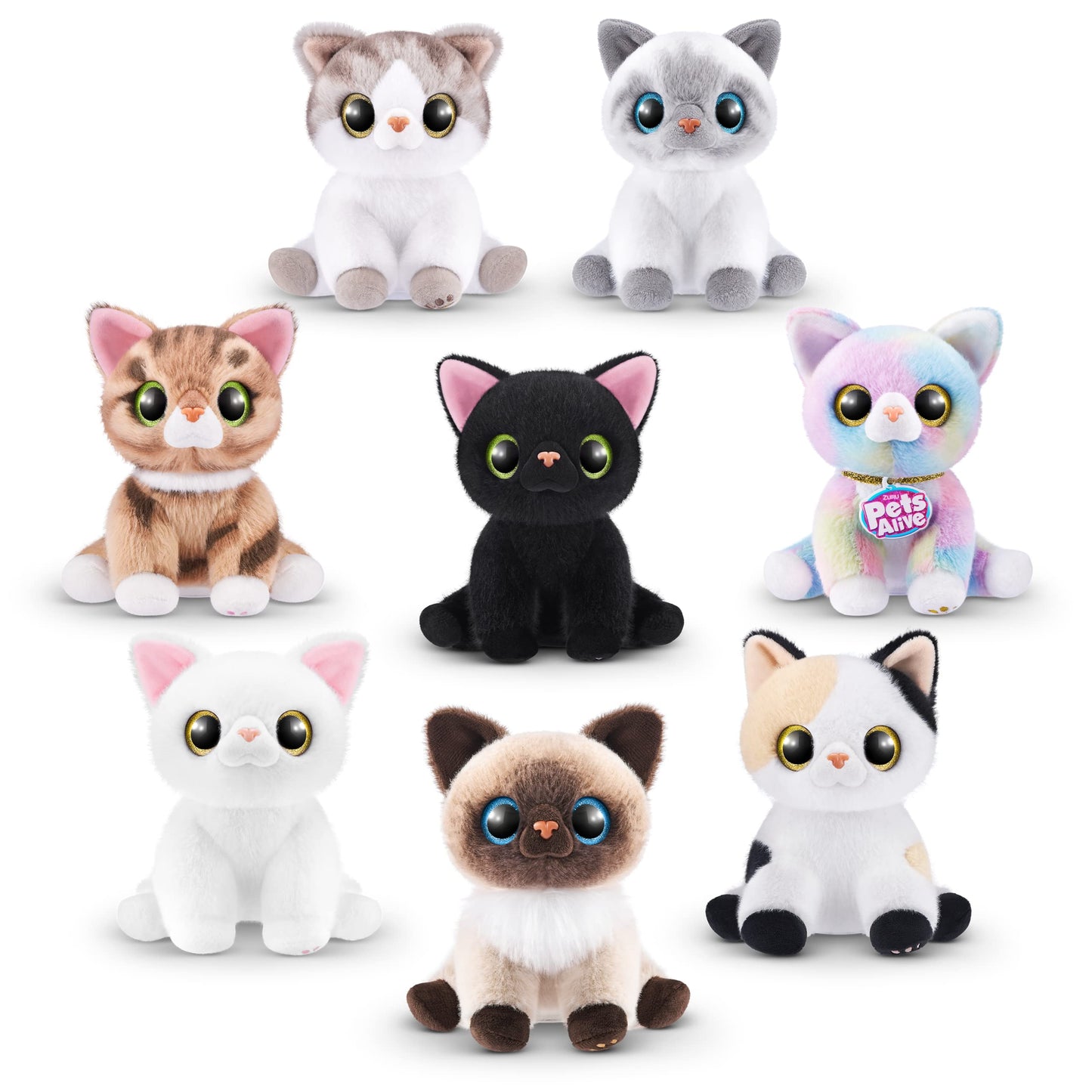 Pets Alive Smitten Kittens Surprise (Calico Cat Minx) by ZURU Nurture Play Soft Toy Unboxing Adopt Interactive 10 Sounds