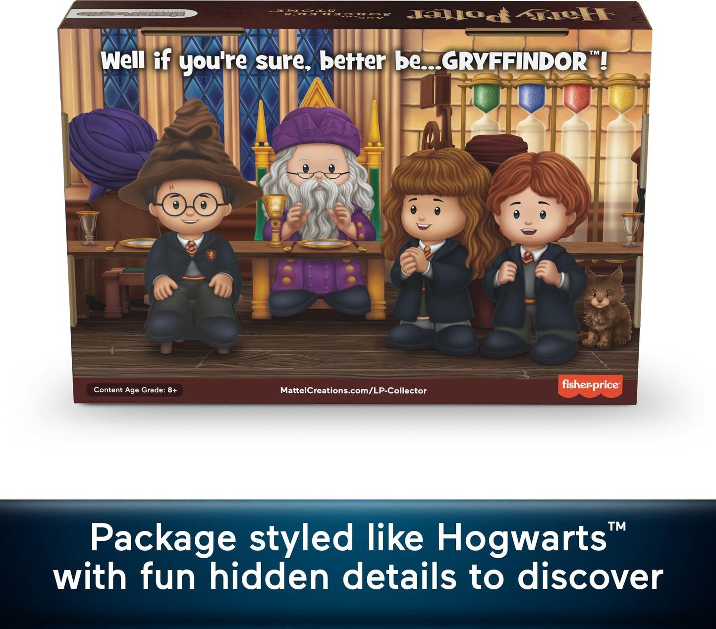 Little People Collector Harry Potter and The Sorcerer’s Stone Movie Special Edition Set for Adults & Fans, 4 Figures in Display Package