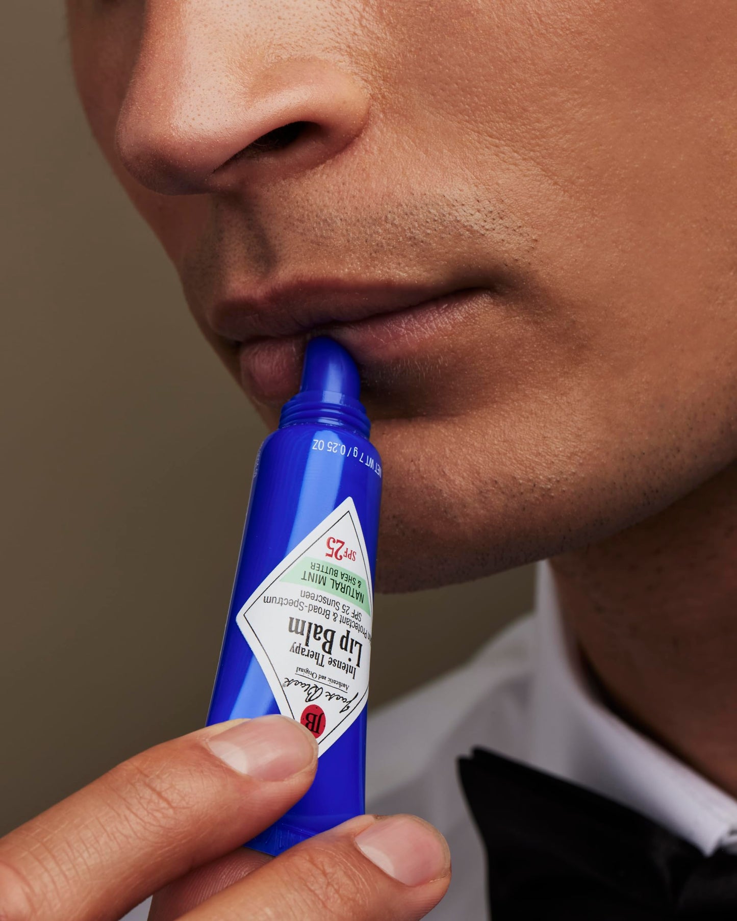 Jack Black Intense Therapy Lip Balm SPF 25, 0.25 Oz (Pack of 3) – Shea Butter & Vitamin E, Hydrating Lip Moisturizer for Dry Lips