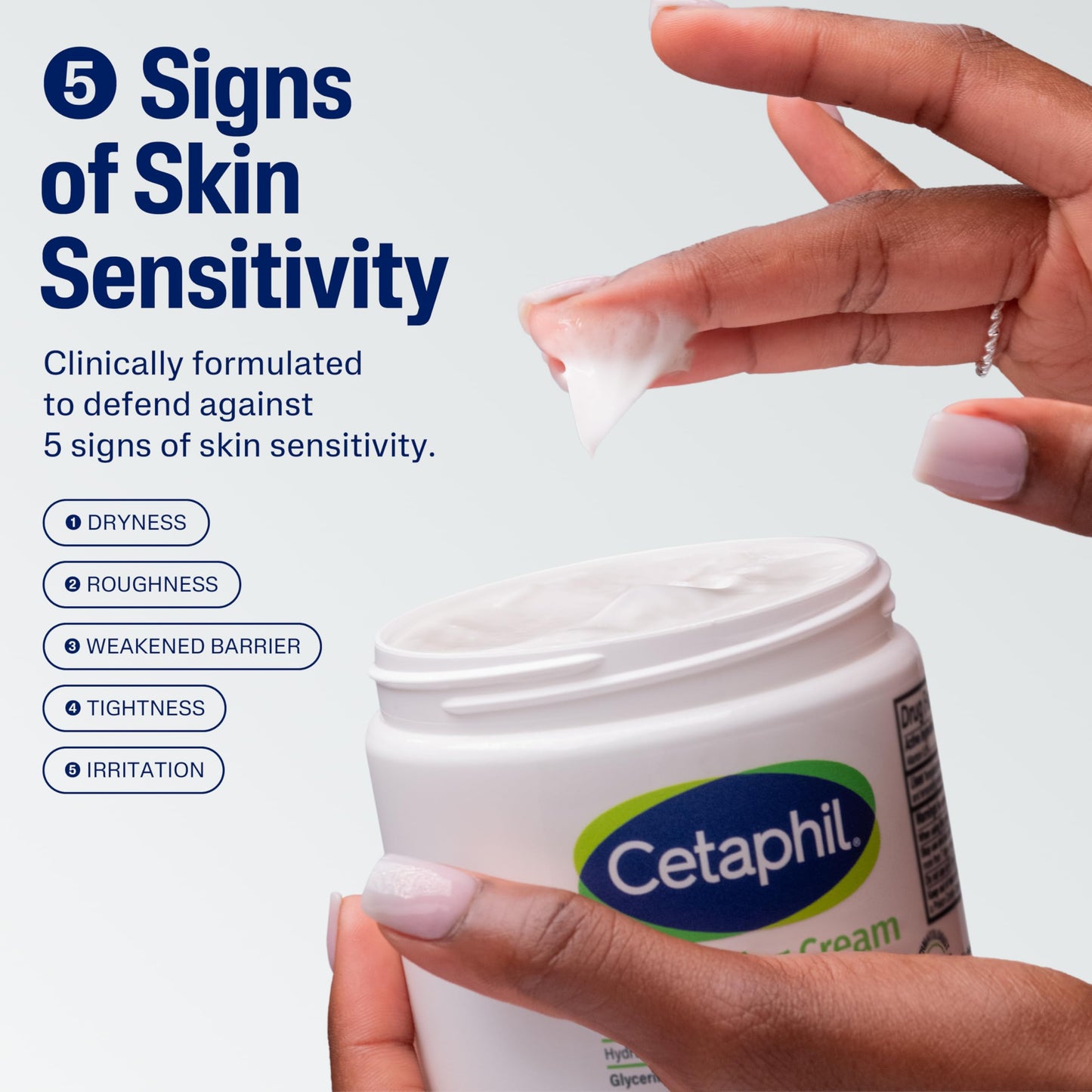 Cetaphil Face & Body Moisturizer 16oz 2-Pack – Hydrating Cream for Dry & Sensitive Skin, Fragrance-Free, Non-Greasy, Non-Comedogenic