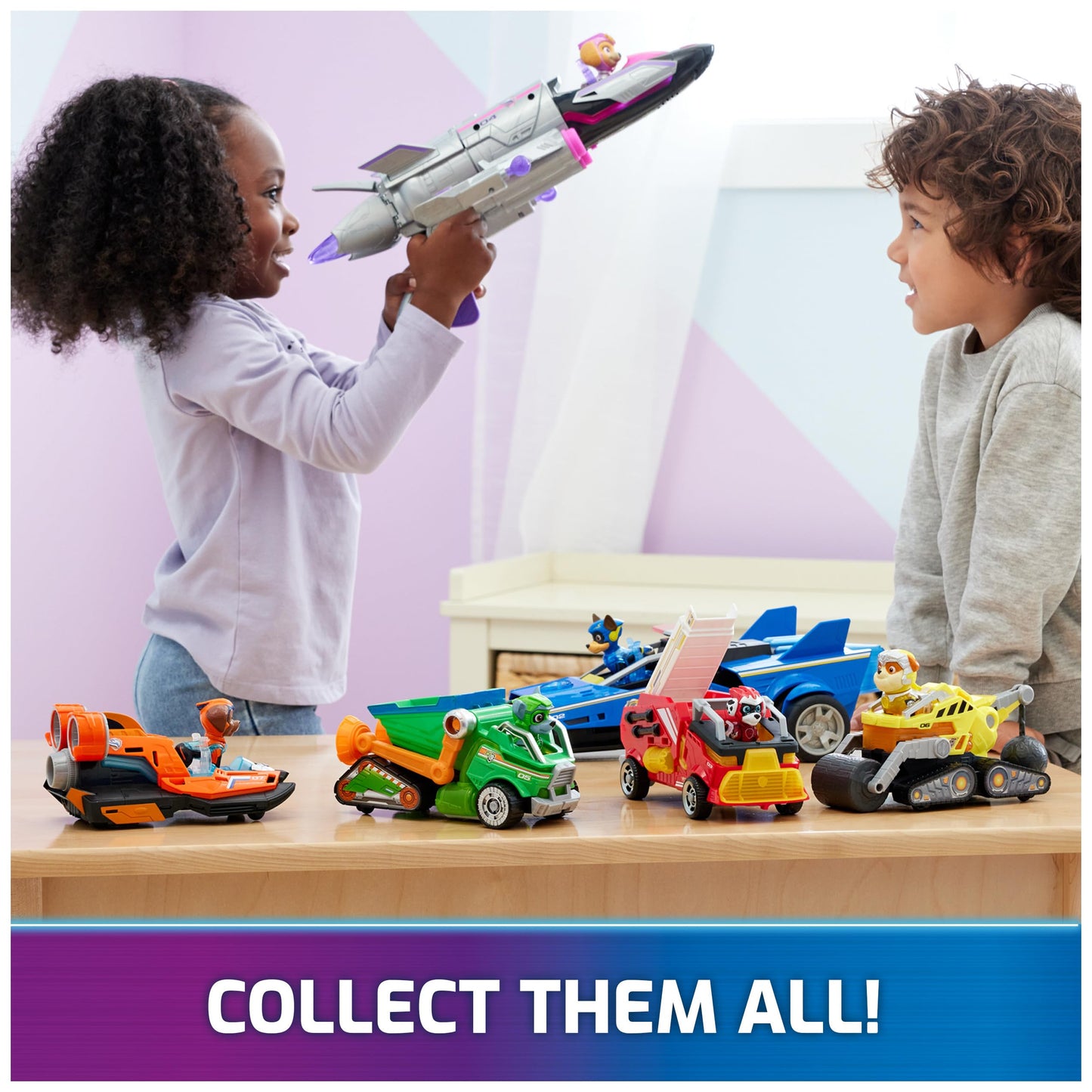 Paw Patrol: The Mighty Movie, Toy Garbage Truck Recycler with Rocky Mighty Pups Action Figure, Lights and Sounds, Kids Toys for Boys & Girls 3+