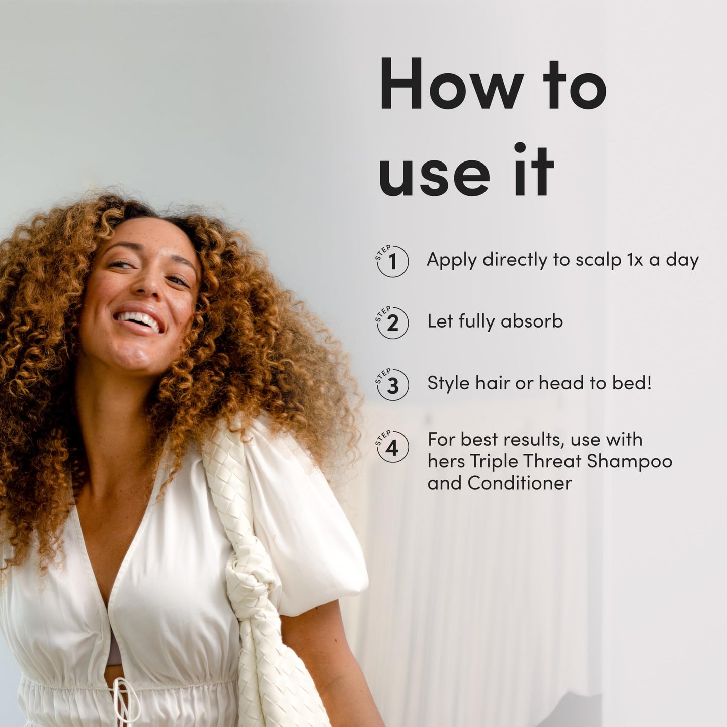 hers Hair Regrowth Treatment - Topical Minoxidil 2% Solution for Women - Supports Thicker, Fuller Hair - Non-Greasy - Unscented, 2 Pack