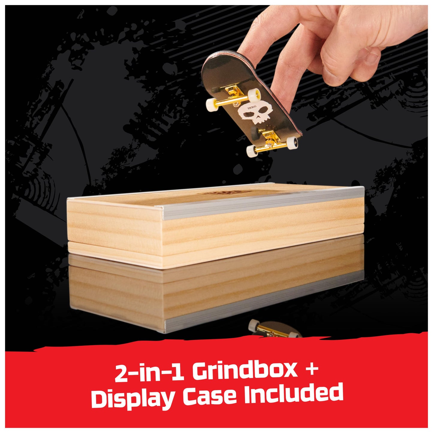 TECH DECK, Zero Pro Series Finger Board with Storage Display, Built for Pros; Authentic Mini Skateboards, Kids Toys for Ages 6 and up