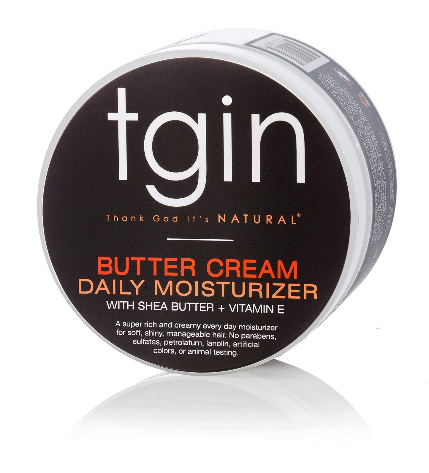 tgin Butter Cream Daily Moisturizer for Curly, Coily and Wavy Hair, Rich Moisture for Dry Hair and Defined Curls, 12 oz