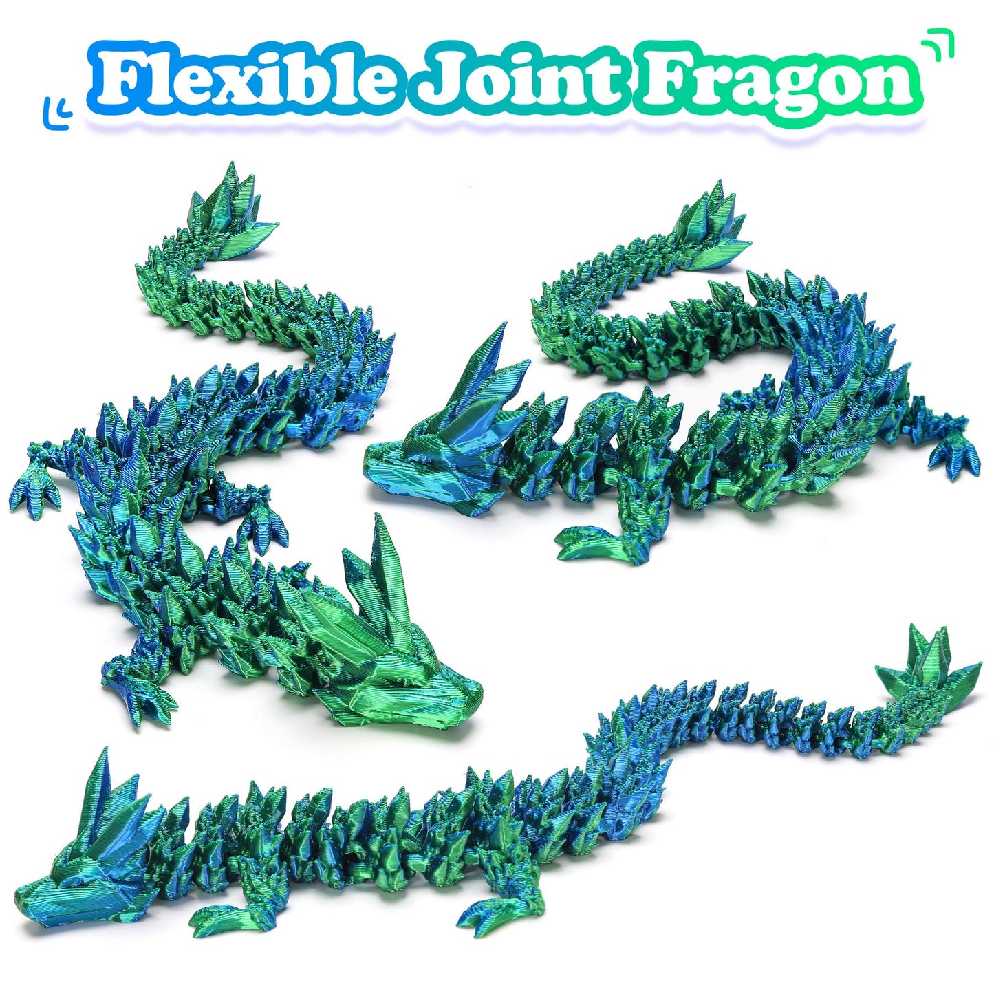 3D Printed Dragon Surprise Egg with Dinosaur Fidget Toy for Kids – Birthday, Halloween & Christmas Gift, Indoor/Outdoor Fun (Green)