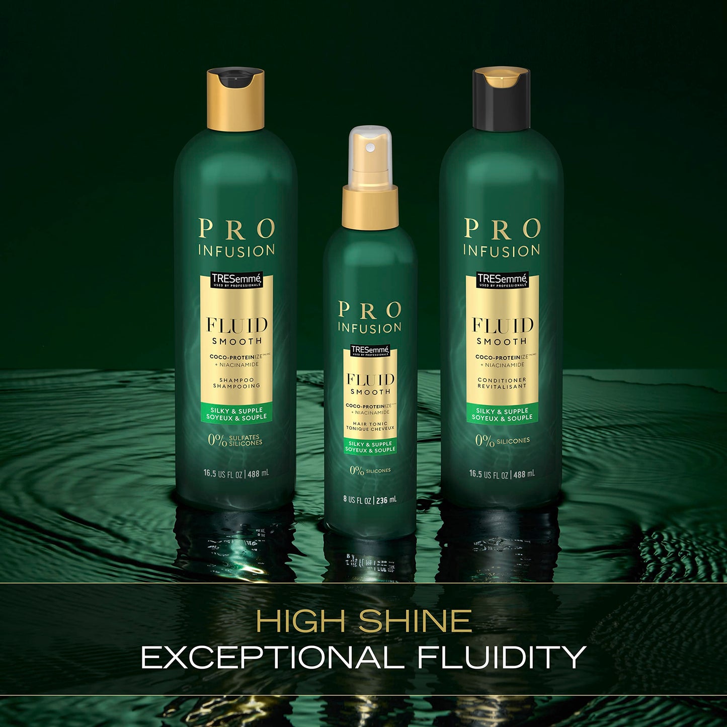 TRESemmé Pro Infusion Volume Tonic Hair Thickening Spray with Biotin & Coconut, Plant-Based Texturizing Spray for Women, 8 Oz, 2 Pack