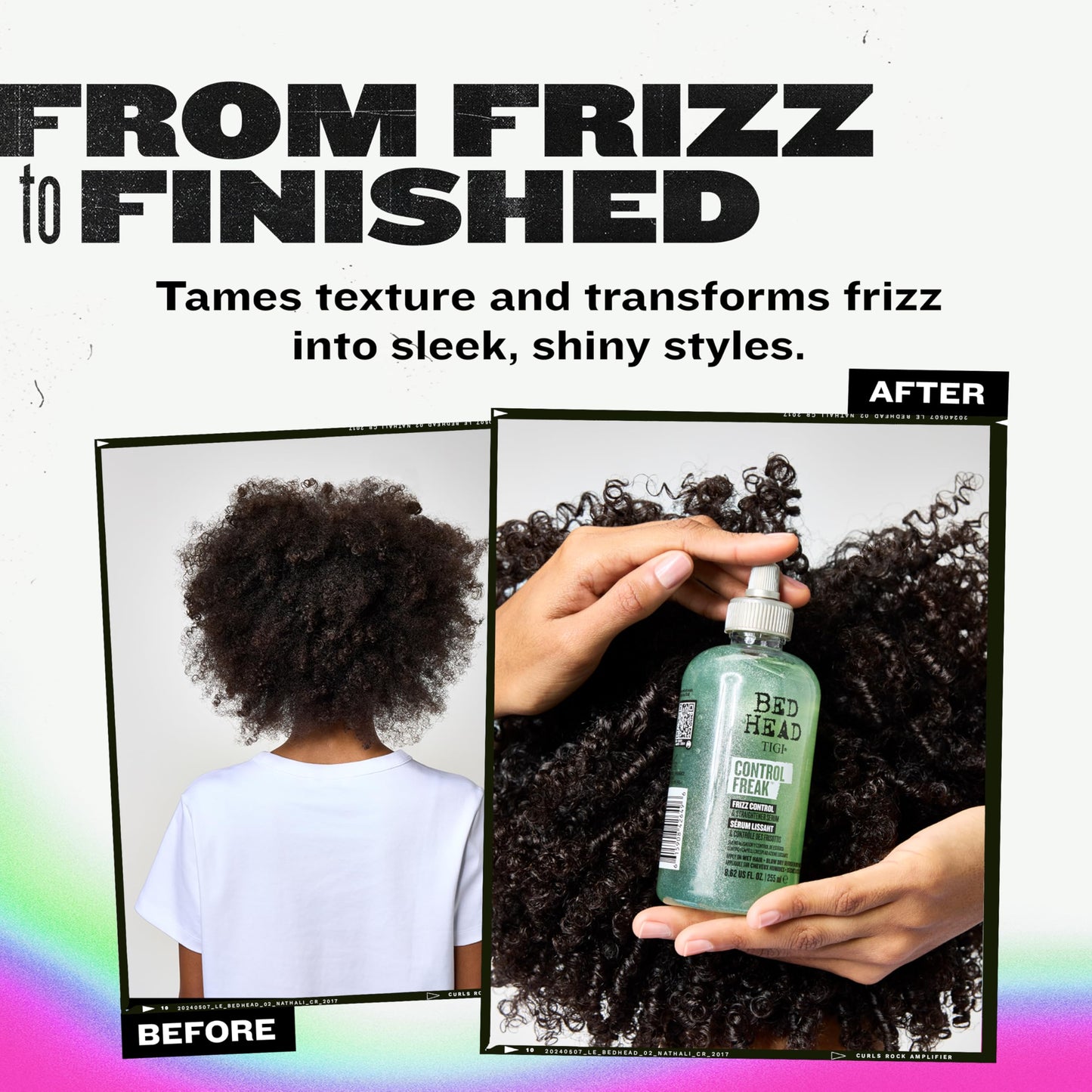 TIGI Hair Serum For Curly or Frizzy Hair Control Freak Hair Care and Straightener 8.62 fl oz