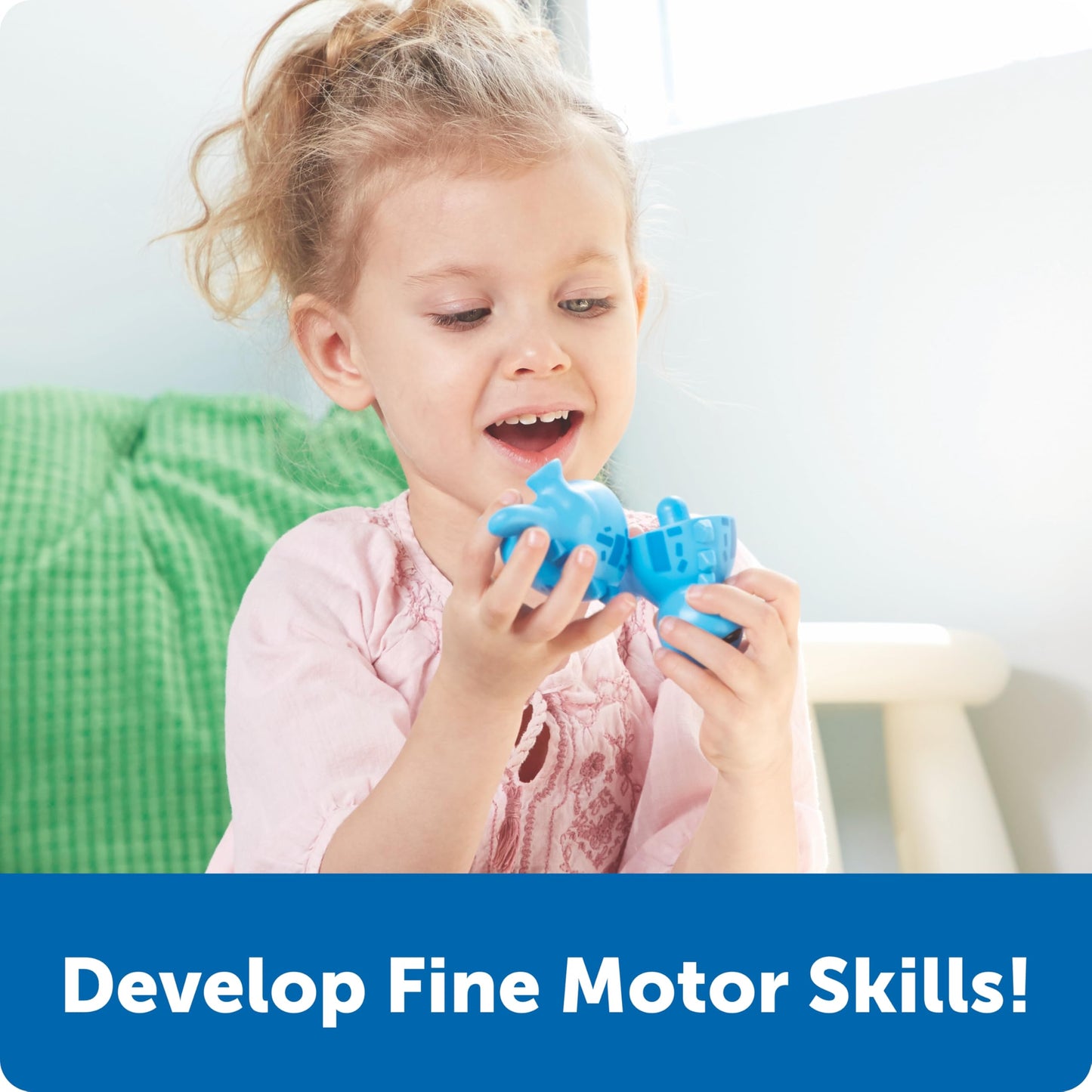 Learning Resources Snap-n-Learn Dinosaur Toys – Mini Figures, Matching Game, Sensory Bin, Toddler Travel, Montessori Counting & Motor Skills