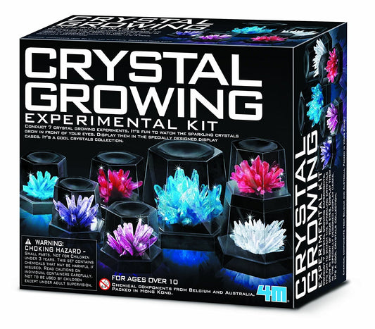 4M Crystal Growing Science Kit - DIY STEM Experiment Set with 7 Crystal Displays, Educational Chemistry Toy for Kids, Teens, Boys & Girls
