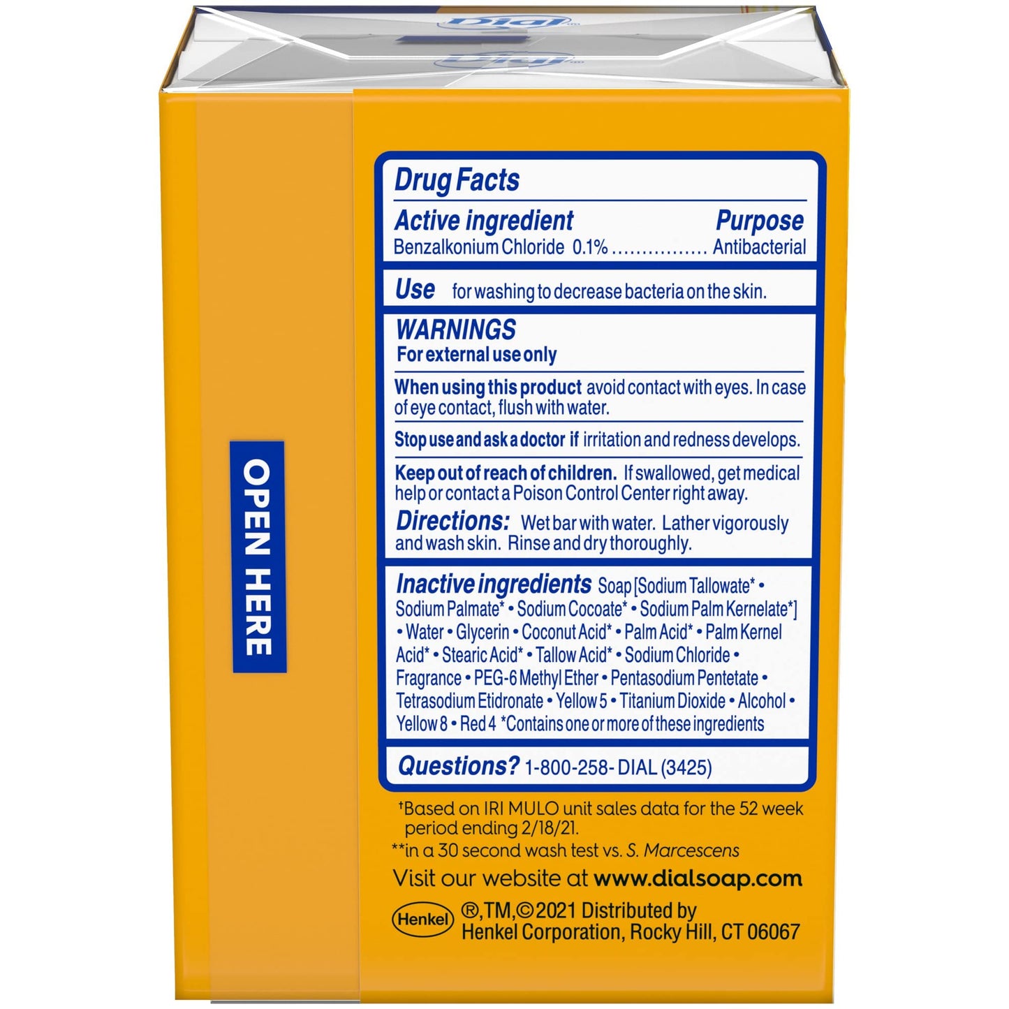 Dial Gold Antibacterial Deodorant Bar Soap, 3.2 Ounce, (Pack of 2)