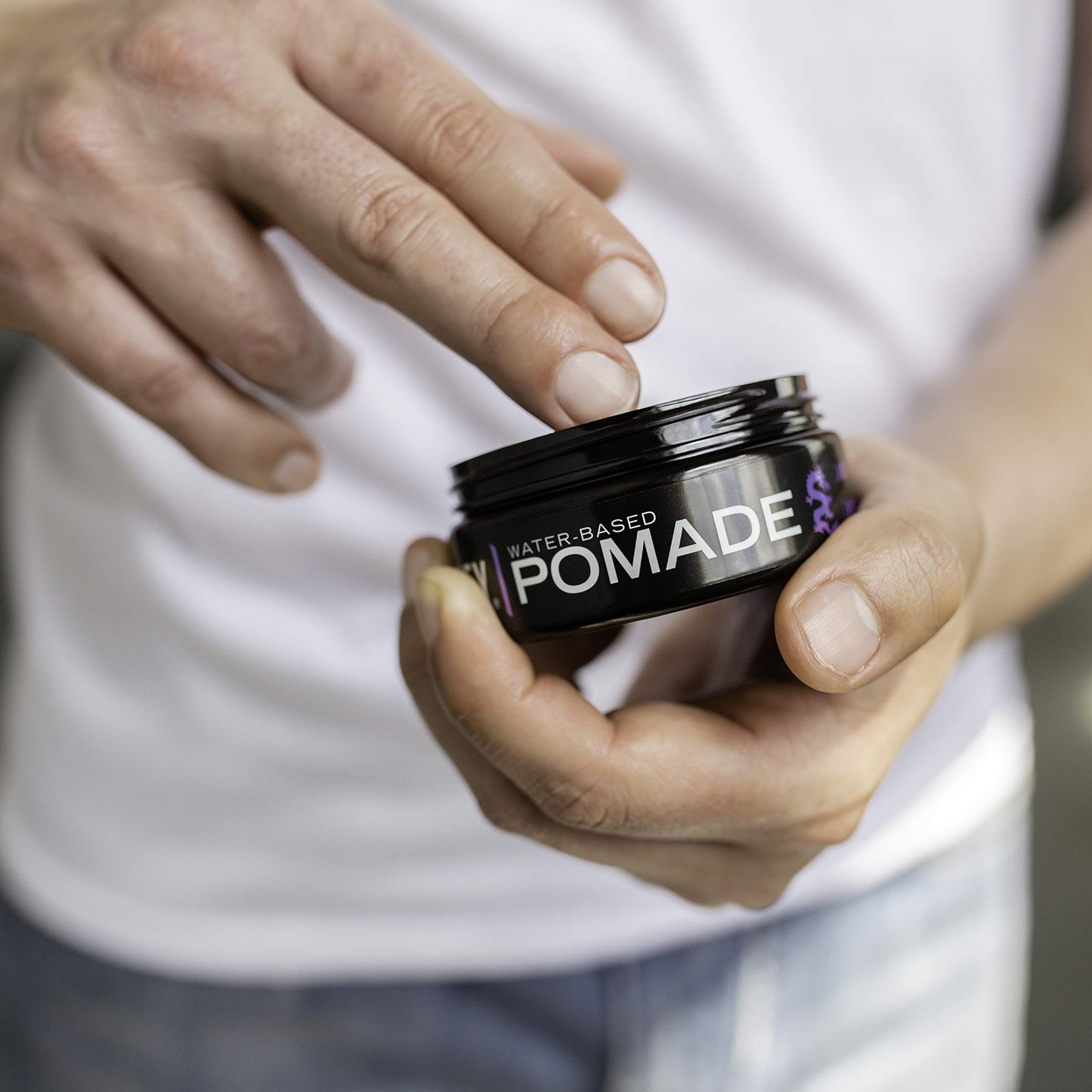 Billy Jealousy Lunatic Fringe Water-Based Pomade for Men – Strong Hold, High Shine, Vegan & Water Soluble Hair Styling Product, 3 oz