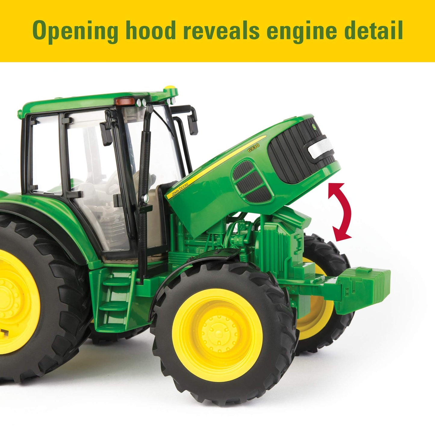 1/16 John Deere Big Farm 6930 Tractor with Wagon Imaginative Play for Babies