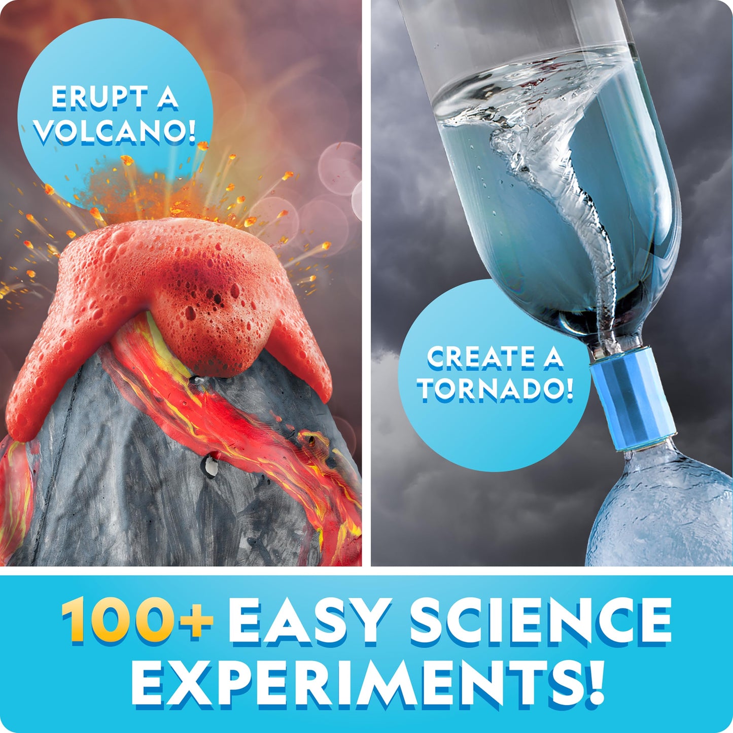 National Geographic STEM Science Kit - 15+ Experiments, Crystal Growing, Volcano Kit, Dig Kits & Gemstones for Kids - Amazon Exclusive