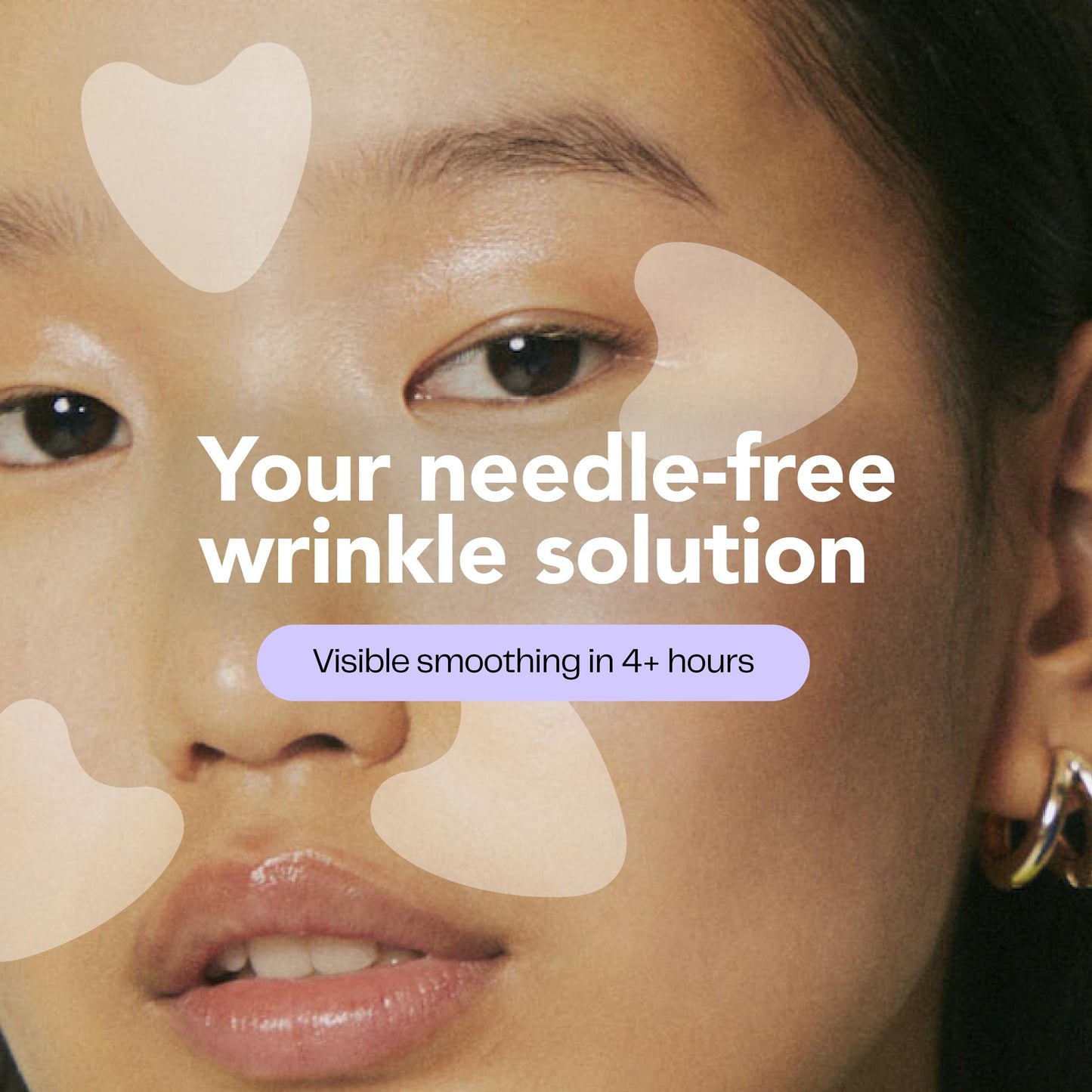 Morrow Beauty Peptide Wrinkle Patches – Overnight Anti-Aging Stickers for Crow’s Feet, Smile Lines & Fine Lines, 66 Count