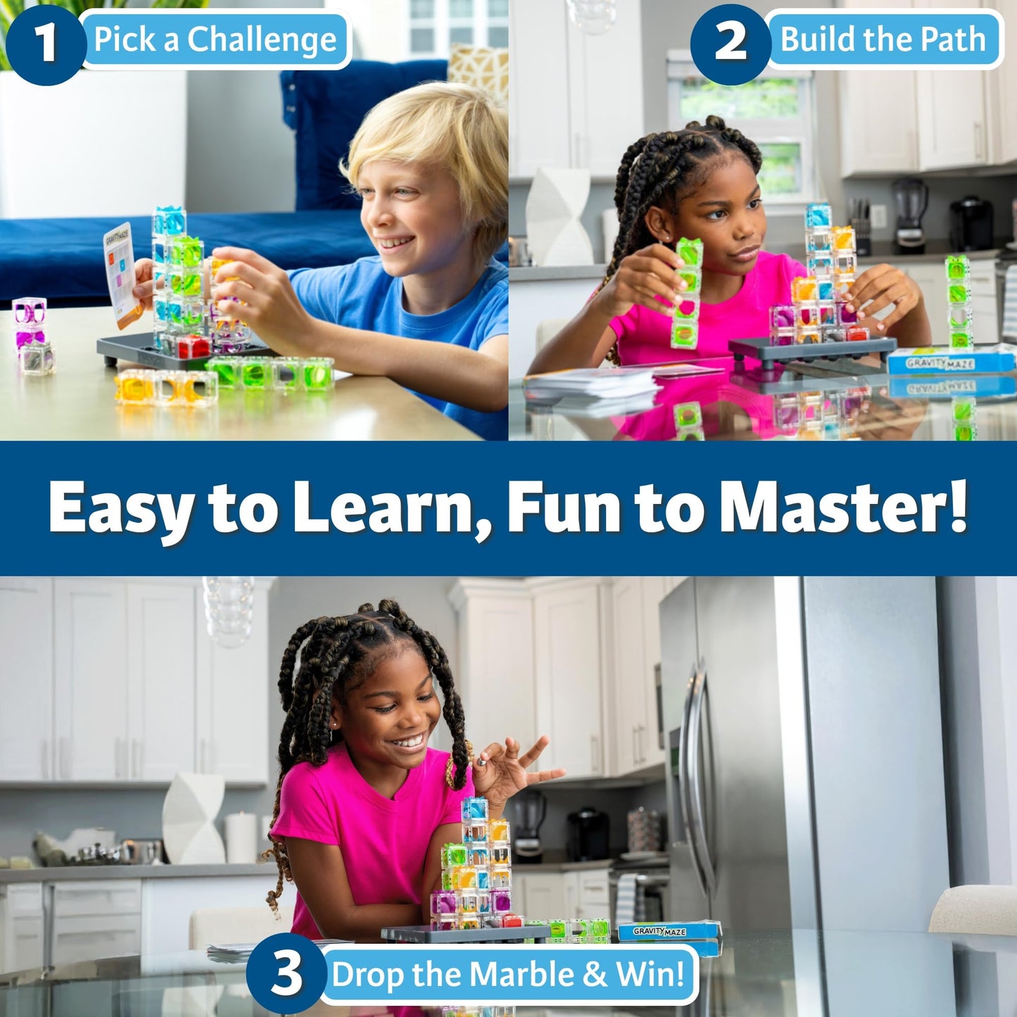 ThinkFun Gravity Maze Marble Logic Game - STEM Puzzle for Kids 8-12, Brain-Boosting Fun, Educational Gift, Critical Thinking & Problem Solving