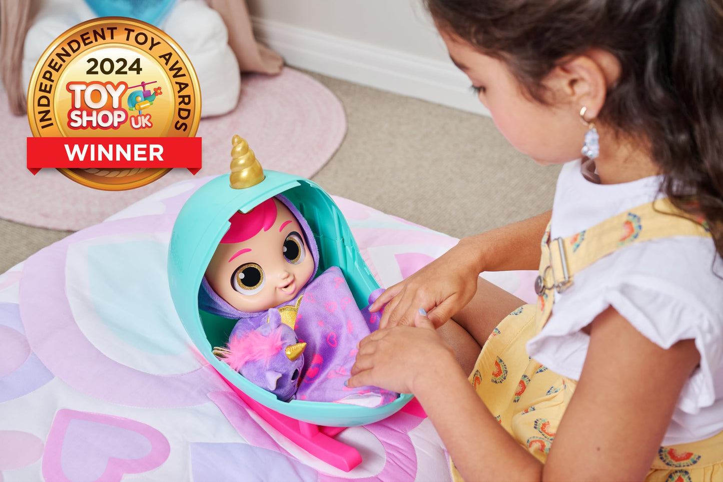 Babycorns Interactive Baby Doll Series 1 Large (Kitten) by ZURU with Lights and Sounds, Magical Babydolls, Surprise, Unboxing, Girls, Dolls, Story