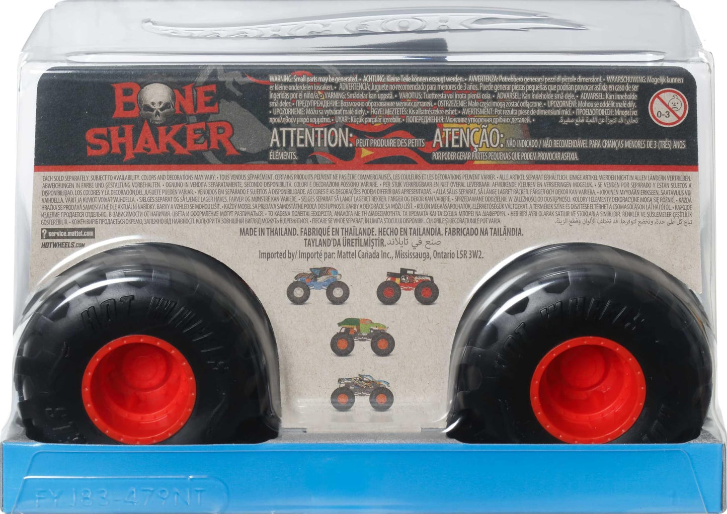 Hot Wheels Monster Trucks, Oversized Monster Truck, 1:24 Scale Die-Cast Toy Truck with Giant Wheels and Cool Designs