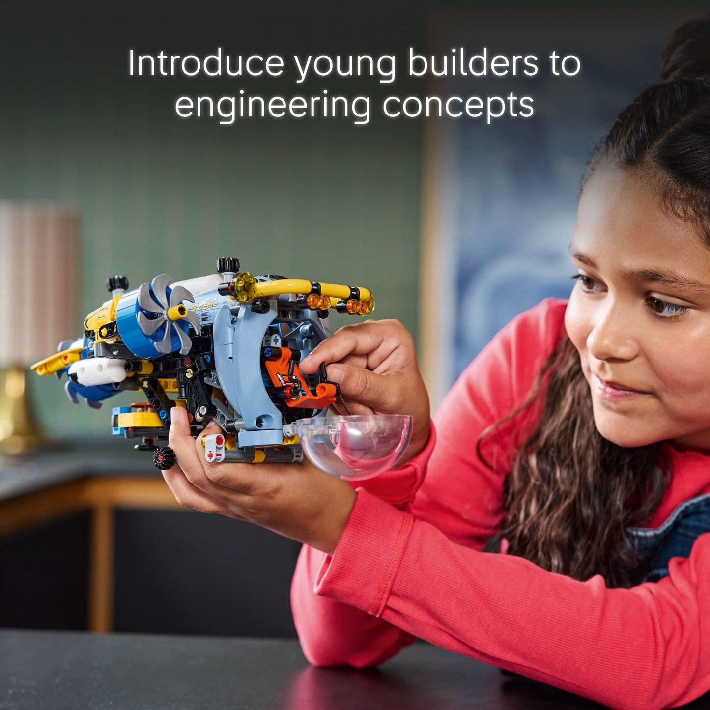 LEGO Technic Deep-Sea Research Submarine Toy - Building Toy for Kids, Boys and Girls, Ages 9+ - Creative and Unique Gift Idea for Birthdays - Movable Propellers and More - 42201