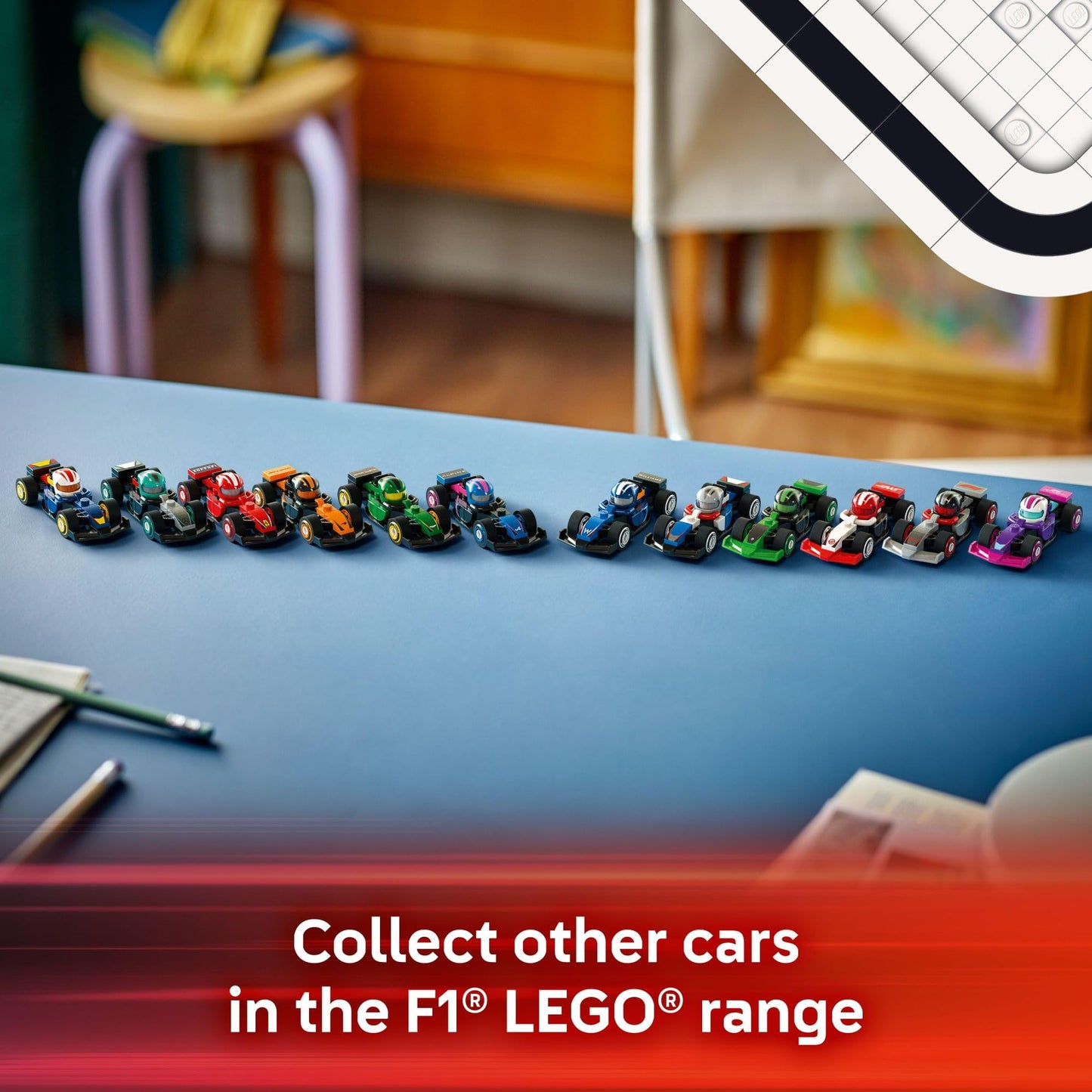 LEGO F1 Race Car Mystery Box, 6-Pack Building Set for Kids 6+, Surprise Collectible Cars, Travel Toy, Birthday Gift, 66796