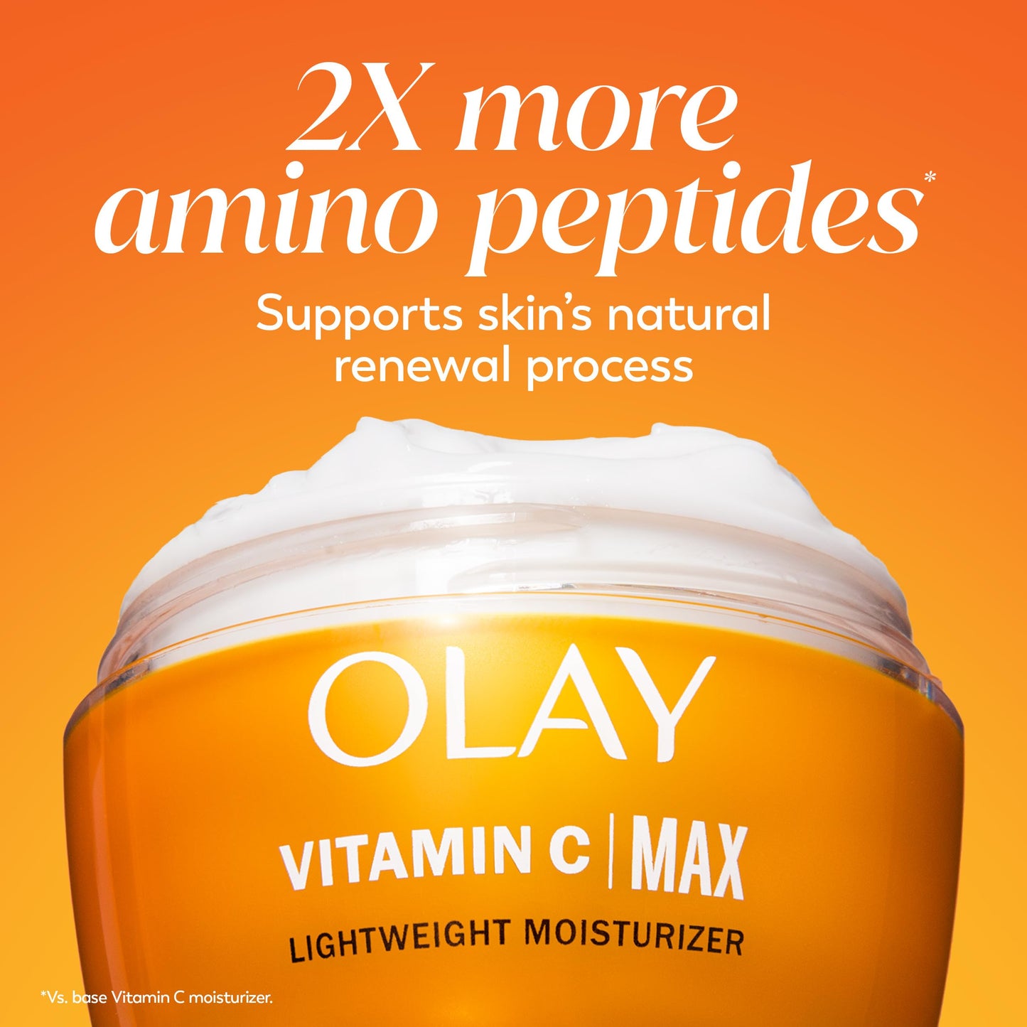 Olay Vitamin C MAX Face Moisturizer - Brightening, Hydrating, Evens Skin Tone, Reduces Dark Spots & Hyperpigmentation, 1.7 oz