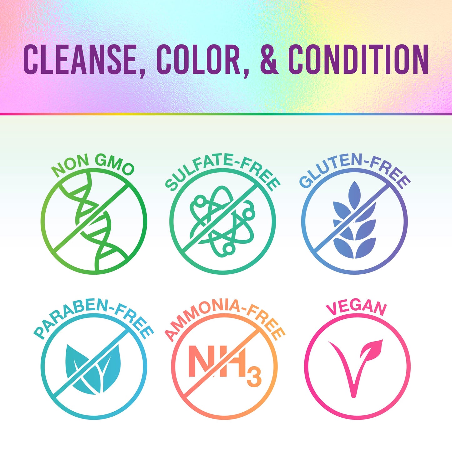 Punky Colour 3-in-1 Color Depositing Conditioner & Cleanser – Purpledacious | Semi-Permanent, Sulfate-Free Hair Dye & Conditioner, 8.5 fl oz