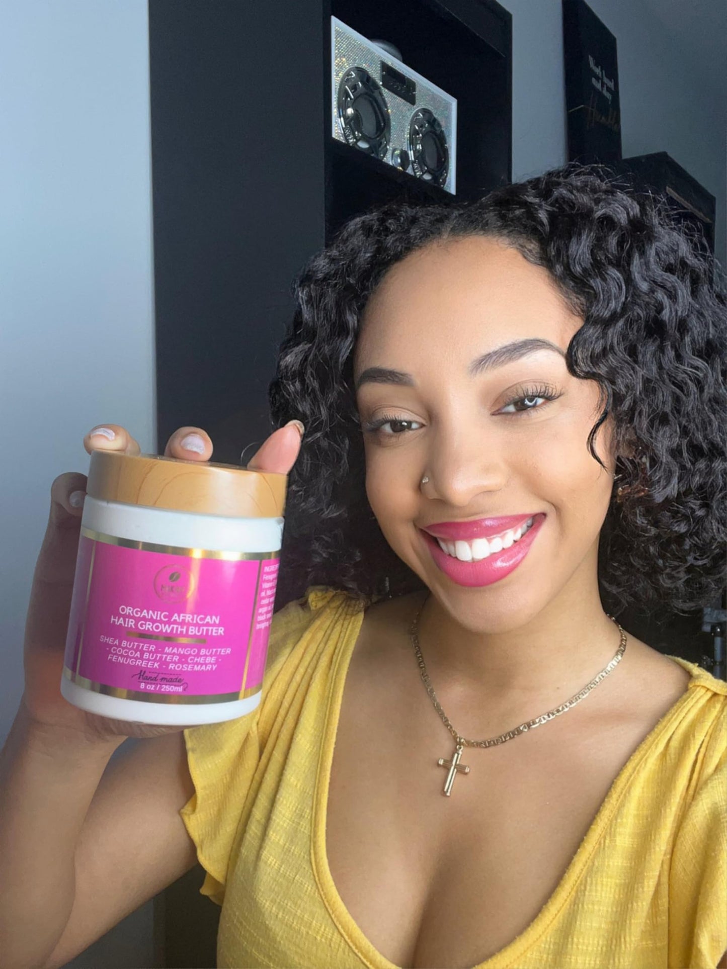 Chebe Hair Growth and Thickening Butter - Ayurvedic Deep Conditioner with Shea, Cocoa, Mango Butter, Fenugreek, and Rosemary for All Hair Types, 8 oz