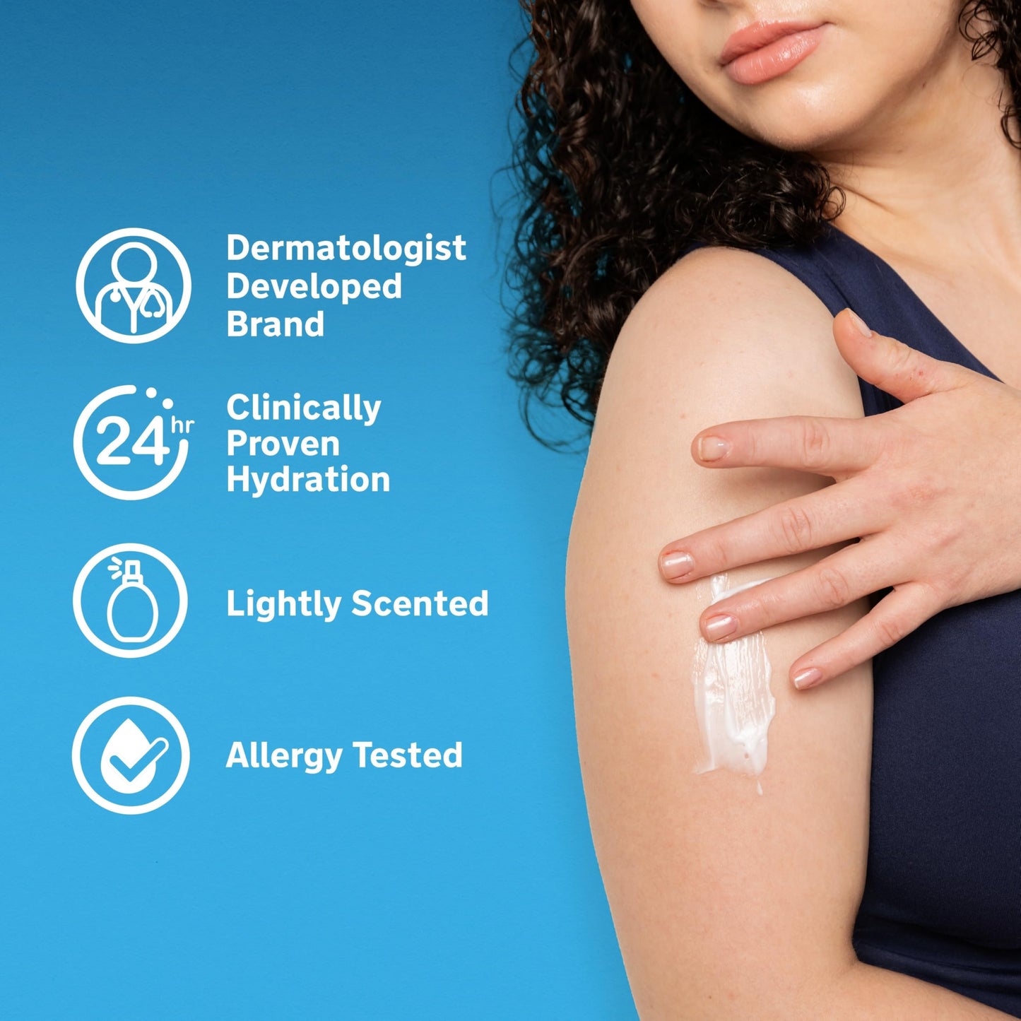 Lubriderm Daily Moisture Lotion with Pro-Ceramide, Shea Butter & Glycerin – 24-Hour Hydration for Face, Hands & Body, 24 FL OZ