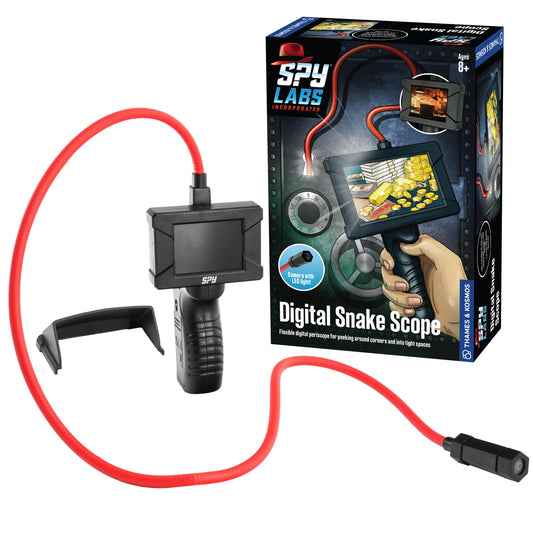 Thames & Kosmos Spy Labs Digital Snake Scope – 26" Flexible Periscope Camera Toy for Kids 8+ | Detective & Spy Play