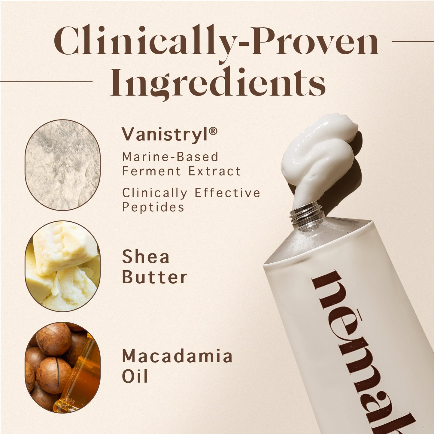 Nemah Stretch Mark Cream for Pregnancy – Helps Prevent & Reduce Stretch Marks – With Vanistryl, Shea Butter & Macadamia Oil – Vegan, Cruelty-Free, 3.5 oz