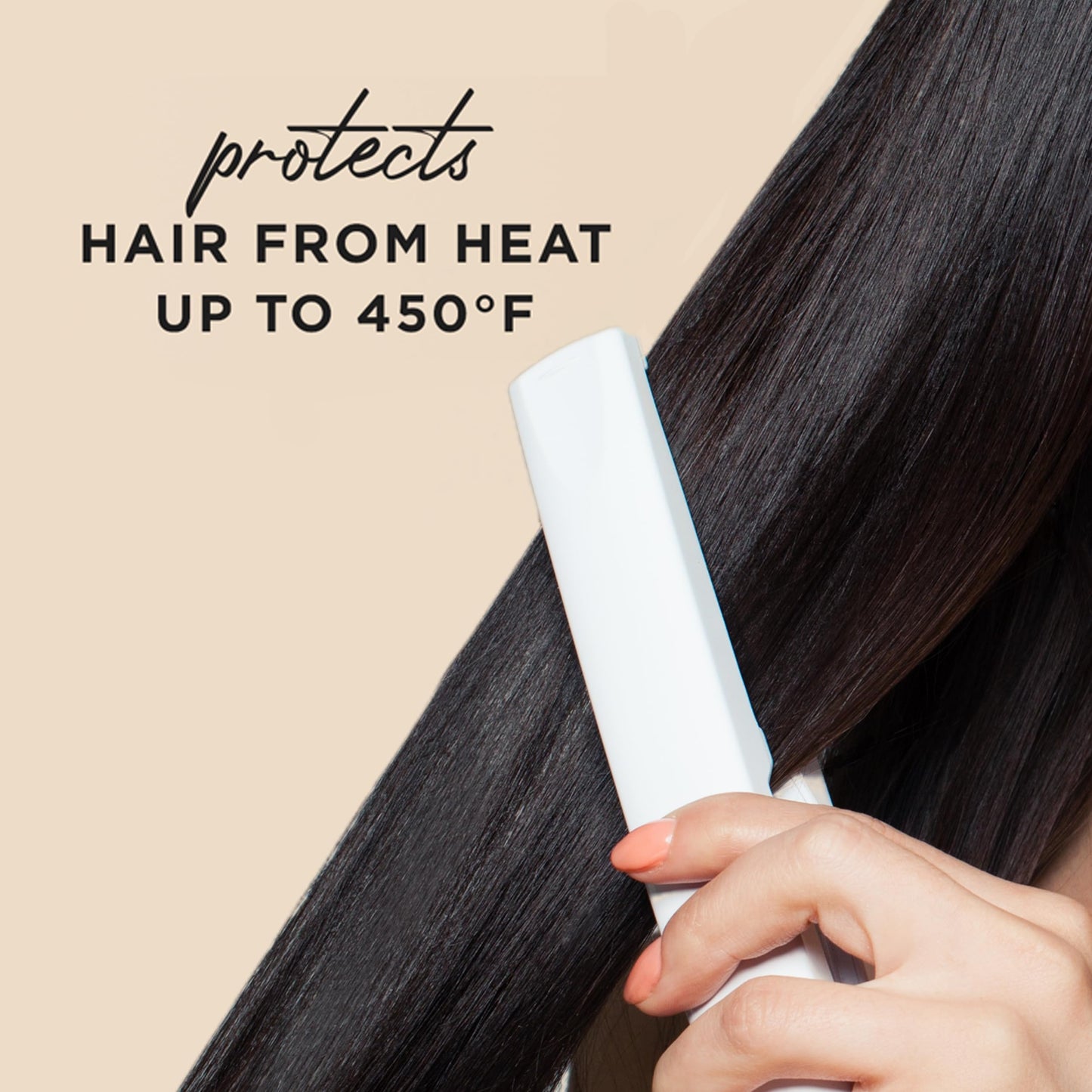 Hair Food Coconut & Argan Oil Heat Protectant Spray, 450°F Protection, Sulfate & Paraben Free, Adds Shine, Safe for All Hair Types, 6.4 Fl Oz