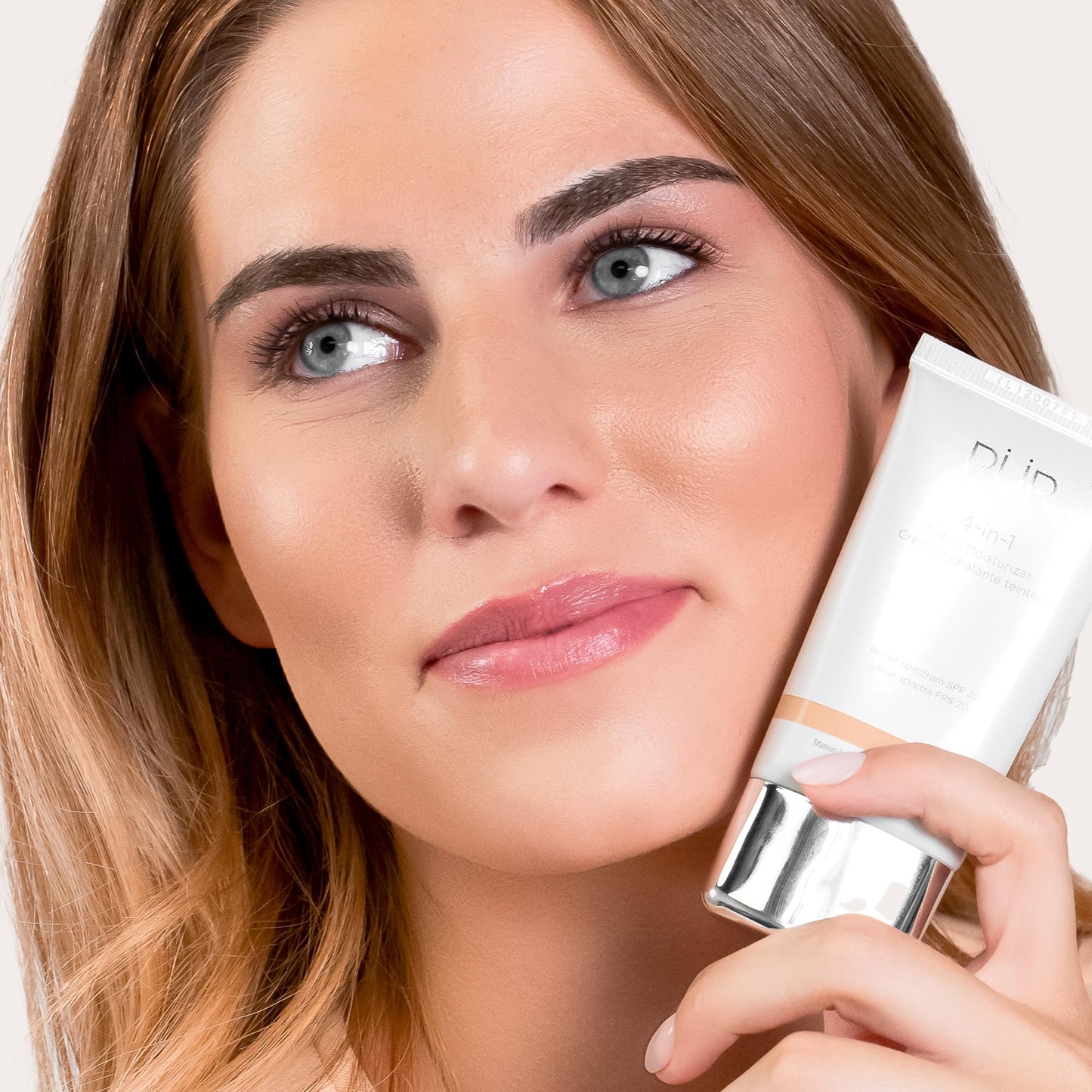 PUR Beauty 4-in-1 Tinted Moisturizer SPF 20 - Hydrating Skin Tint, Primer & Foundation with Shea Butter, Aloe & Vitamin B3, Medium