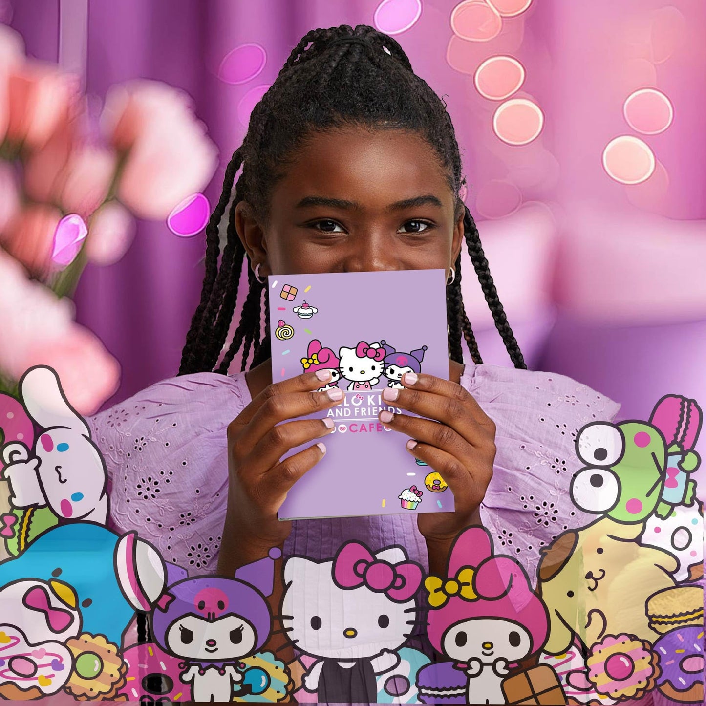 Hello Kitty & Friends 22-Piece Cafe Stationery Set – Cute School Supplies, Notebook, Squishy Stickers & Fun Accessories