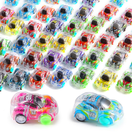 Benzem 50-Piece Mini Pull-Back Cars Set – Bulk Racing Vehicles for Kids, Party Favors, Classroom Prizes, Pinata Fillers & Goodie Bag Toys
