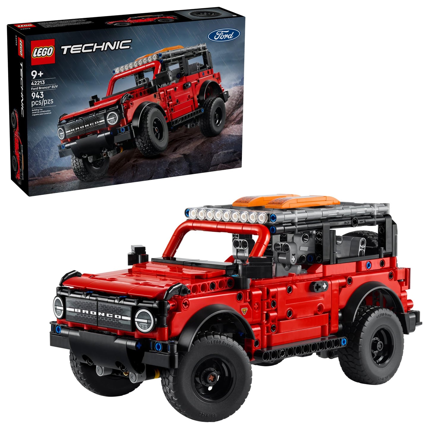 LEGO Technic Ford Bronco 42213 Building Toy for Kids 10+ – Model Car with Authentic Details, Cool Birthday Gift for Boys & Girls
