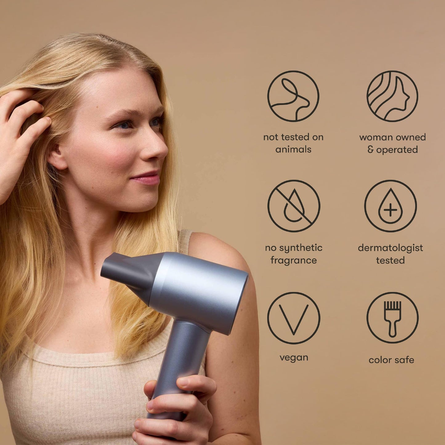 Odele Volumizing Foam Hair Styler for Heat Protection, Added Lift, and Straight to Wavy or Fine to Medium Hair Types, 5 Fl Oz