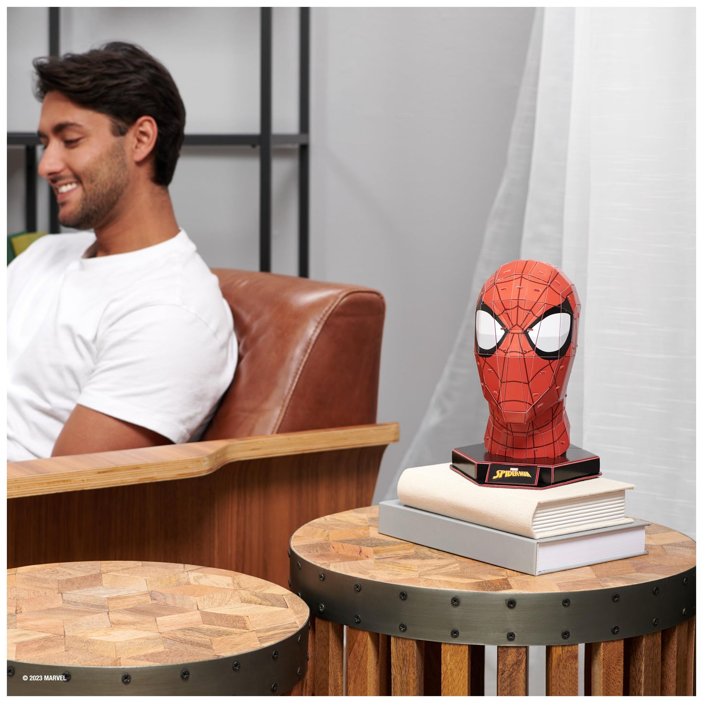 4D Build, Marvel Spider-Man 3D Puzzle Model Kit with Stand 82 Pcs | Spider-Man Desk Decor | Building Toys | 3D Puzzles for Adults & Teens 12+