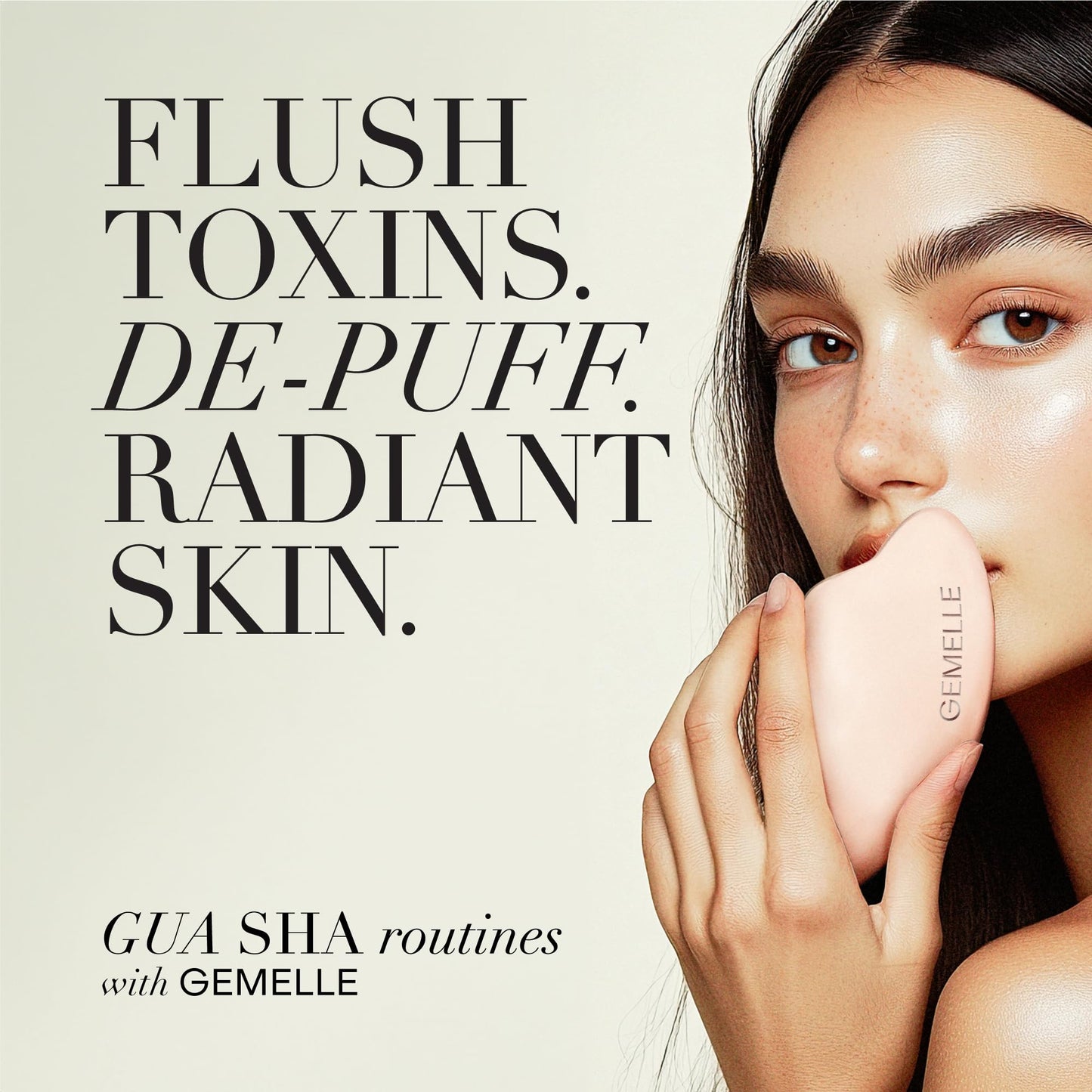 GEMELLE Lymphatic Gua Sha Face Oil – Detox, Hydrate & Plump with Rosehip, Centella & Natural Ingredients | Organic Clean Beauty 15ml