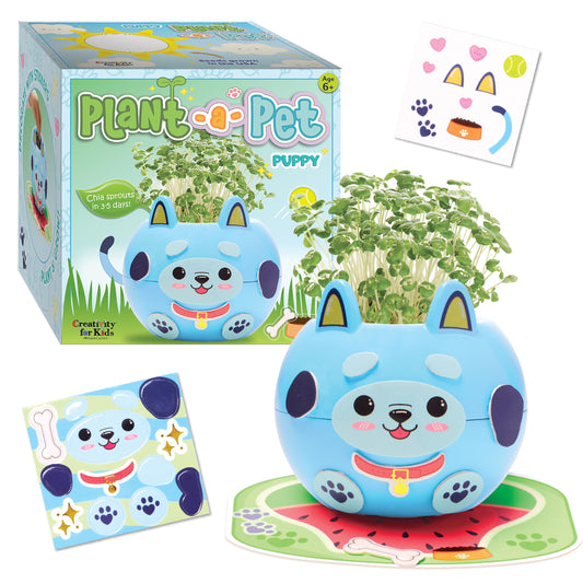 Creativity for Kids Plant-A-Pet Puppy Toy Kit – DIY Craft Activity, Small Gifts & Stocking Stuffers for Girls Ages 6+