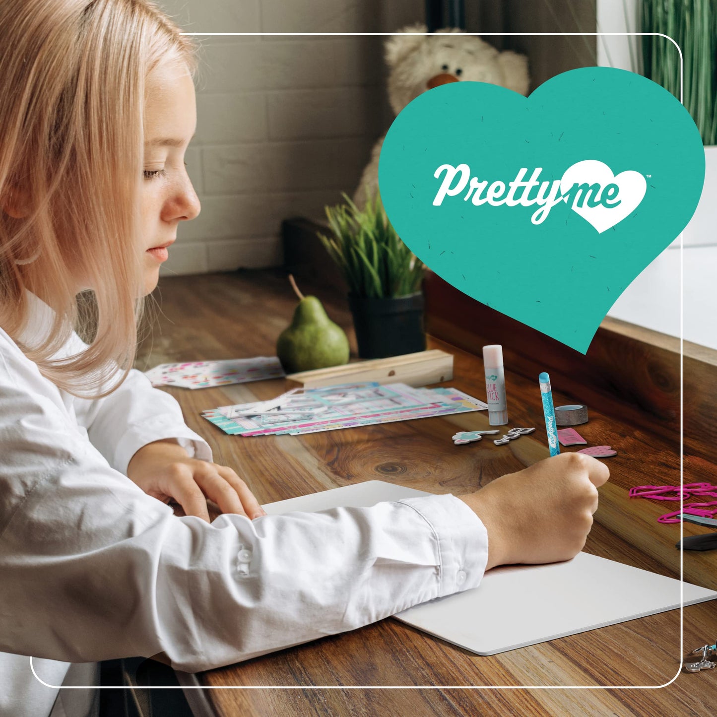 Pretty Me DIY Journal Kit for Girls, Ages 8-14 – Fun Scrapbook, Diary & Craft Set – Cute Birthday Gift for Tween & Teen Girls