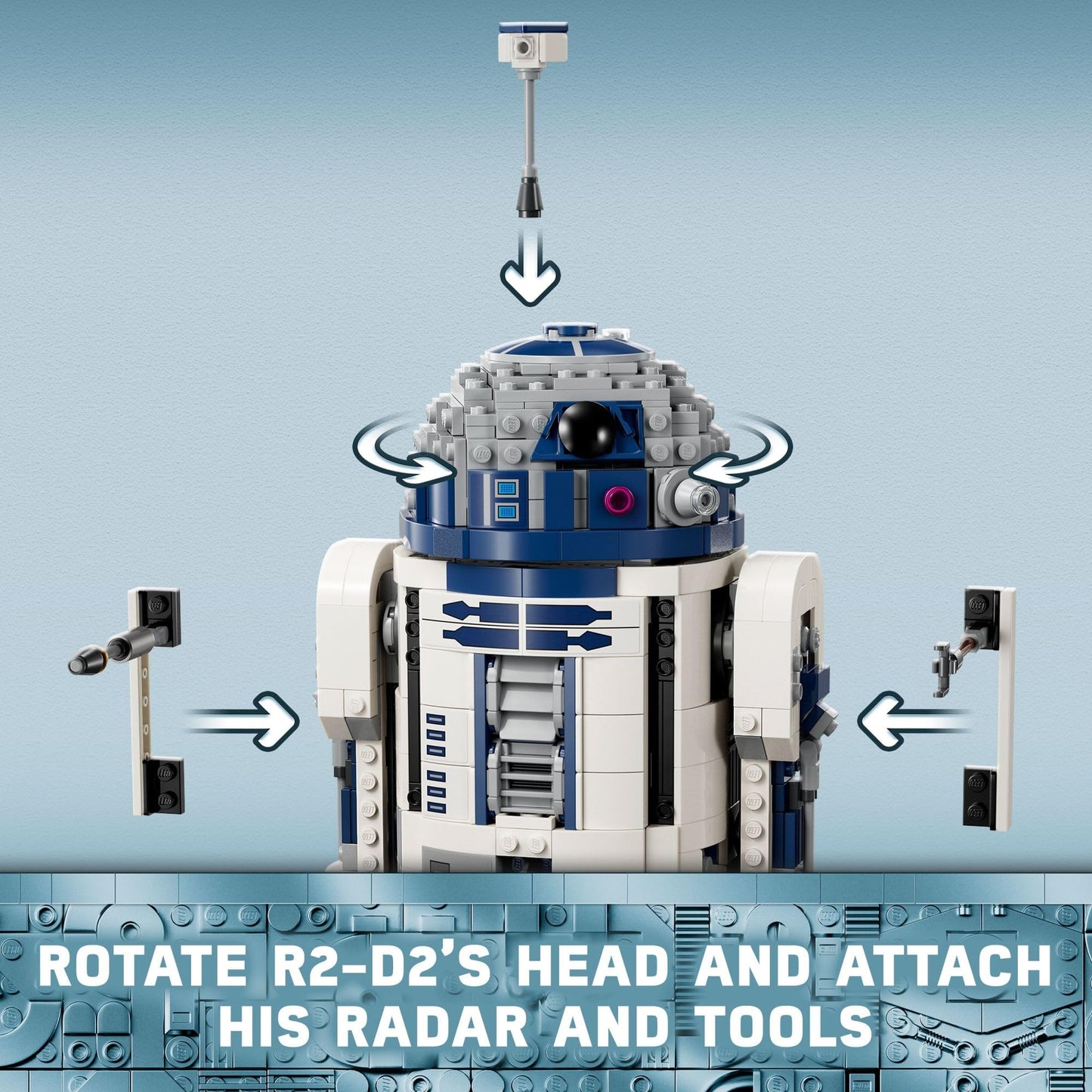 LEGO Star Wars R2-D2 Set 75379 – Build & Display Droid Toy for Kids 10+, Includes 25th Anniversary Darth Malak Minifigure