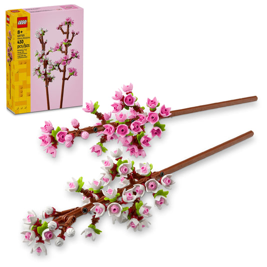 LEGO Cherry Blossom 40725 Building Set for Kids 8+, Decorative Flower Display, Creative Gift for Girls & Boys, Home & Plant Lovers