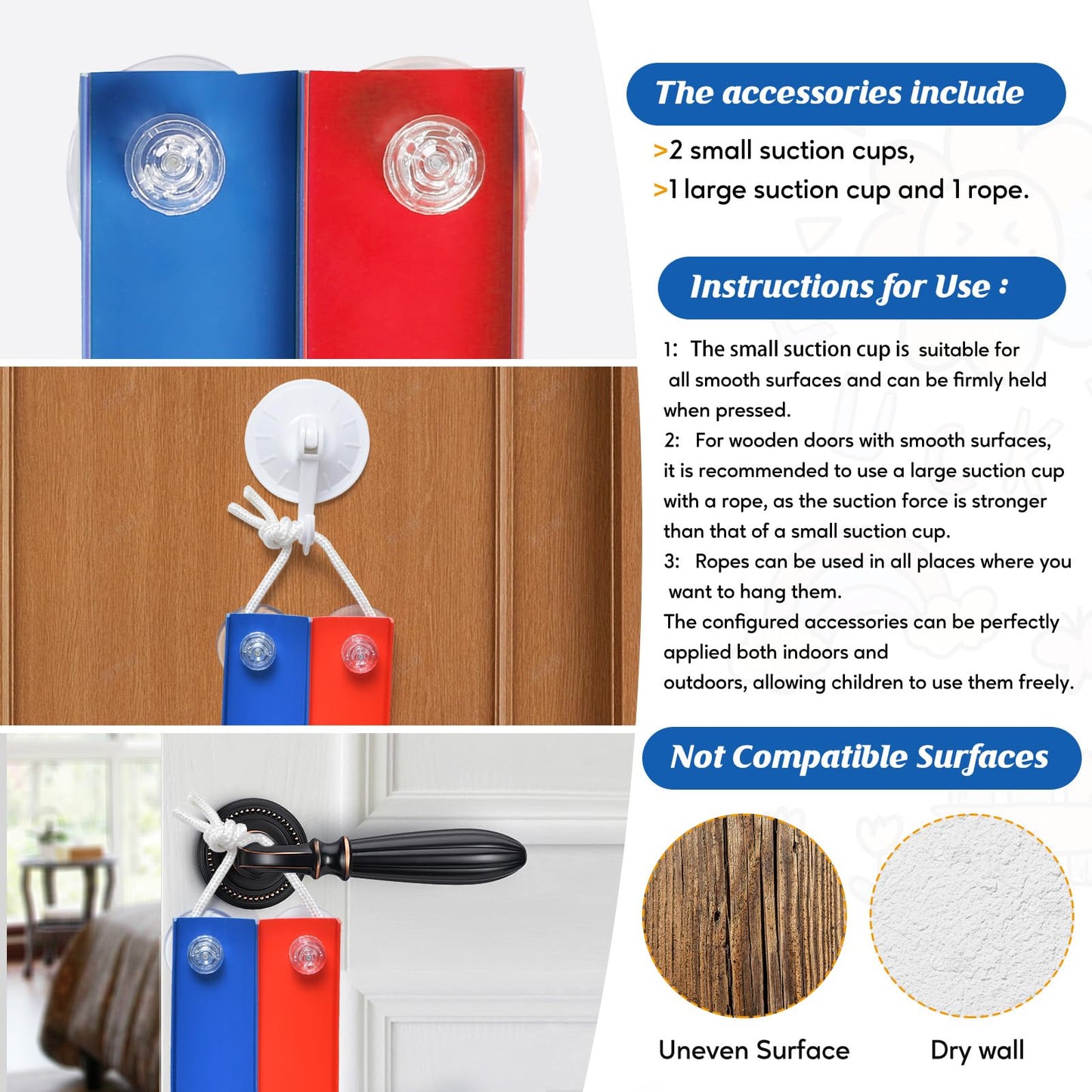 Flexible 15ft Race Car Track Starter Set with Suction Cups & 1:64 Diecast Cars, Blue & Red Double Track, Rolls Up for Kids 3+