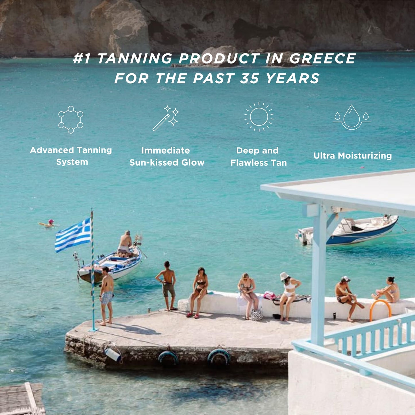 Carroten Intensive Tanning Gel – Browning Tan Accelerator, Non-Greasy, Water-Resistant with Carrot & Coconut Oil, Vitamins A & E, 5 fl oz