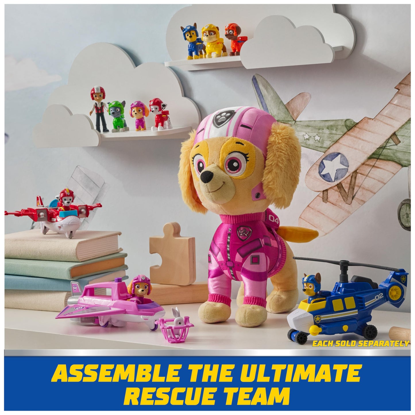 Paw Patrol: Air Rescue Toy Figures Gift Pack, with 7 Collectible Action Figures, Kids Toys for Boys & Girls Ages 3 and up