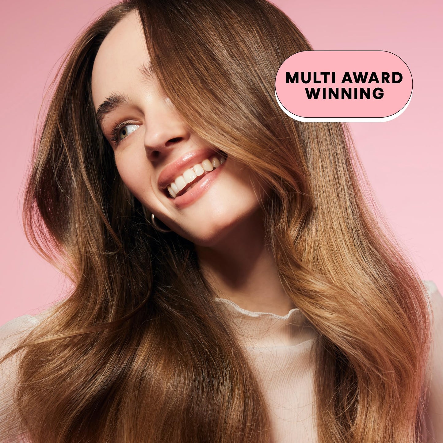 MONDAY HAIRCARE Smooth Shampoo & Conditioner Set, 27 oz Each – For Frizzy, Coarse & Curly Hair with Coconut Oil, Shea Butter & Vitamin E, Pink